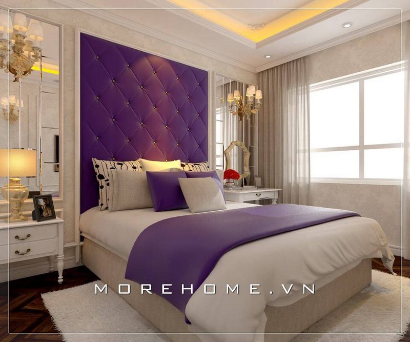 Giường ngủ bọc nỉ